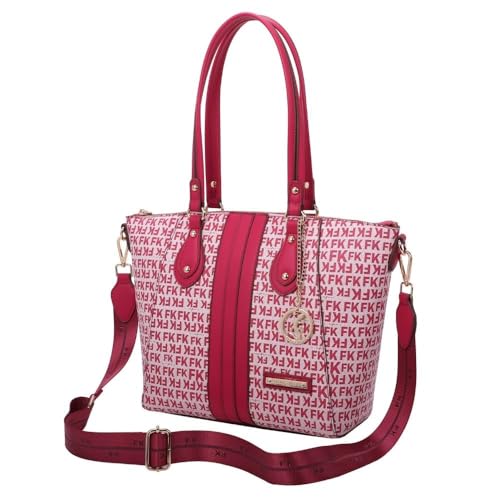Bolsa Tote Evase Grande Fellipe Krein Ss23 Monograma - Pink