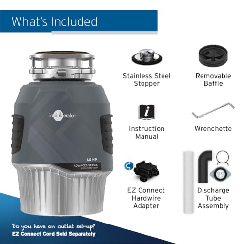 InSinkErator EVOLUTION 1HP 1 HP, Advanced Series Continuous Feed Food Waste Garbage Disposal, Gray - image 8