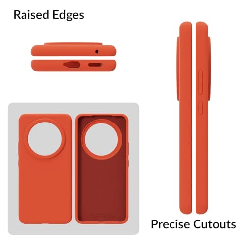 Image of SPRIG Compatible with Vivo T4 Premium SilkTone Back Cover Drop Tested Shock Proof Mobile Case for Men, Women, Boys and Girls with Camera Protection (Orange)