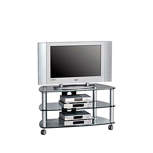 Preisvergleich Produktbild Pharao24 TV Wagen auf Rollen Glas