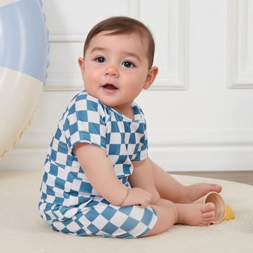 Toddler Boy Two Piece Swimsuit Short Sleeve Top Trunk Rashguard Swimwear Boy Sun Protection Beach Clothing3