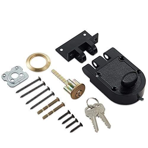 SUMBIN Jimmy Proof Deadbolt Lock with Keyed (Black), 1 - Image 4