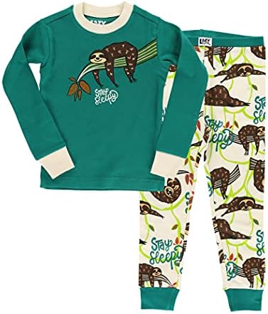 Lazy One Warm Long-Sleeve PJ Sets for Girls and Boys, Funny Animal Kids’ Pajama Sets, Cozy, Comfy