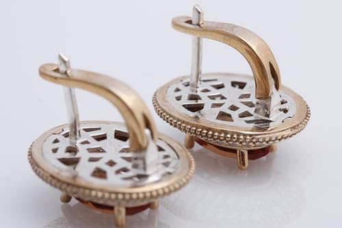 Turkish Handmade Jewelry Small Oval Shape Zultanite and Round Cut Topaz 925 Sterling Silver Stud Earrings4