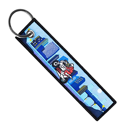 MotoLoot Keychain for Motorcycles, Scooters, Cars and Gifts (City Wheelie)