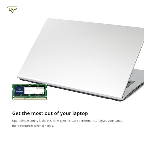 Image of Timetec P N 76TT16NUSL2R8-8G 8GB Dual Rank 1600MHz DDR3 PC3-12800 Non-ECC Unbuffered CL11 204-Pin SODIMM 2Rx8 512x8 1.35V Laptop PC Computer Memory Ram Module Upgrade 8GB 4GB