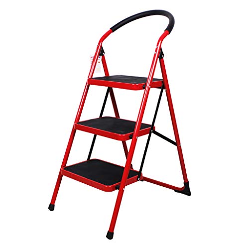Tritthocker Leiterhocker Leiterstuhl 2/3 Schritt Haushaltsklappschritt Hocker Trittleiter Tragbarer Hocker mit 330lbs Kapazität und rutschhemmender Gebühr Leicht und robust Cover