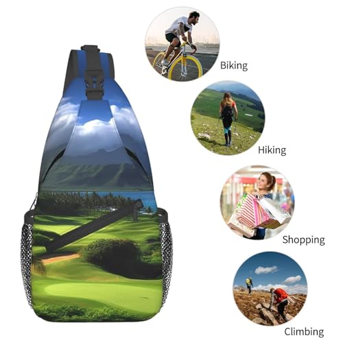 Bolso pequeño tipo sling para senderismo y viaje miniatura 6