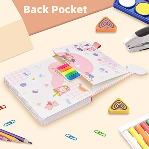 Pink Journal Notebook - Adounotes Kawaii Journal Notebook For Women And Girl, Colorful Printed Pages Sweet Days Series Pu Leather Cover Cute Journal Diary Notebook With Magnetic Buckle，Pen Holder And Inner Pocket A5 Size #TOP2