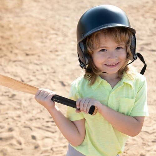 Bate de béisbol deportivo infantil: barra ligera de madera para entrenamiento seguro 4