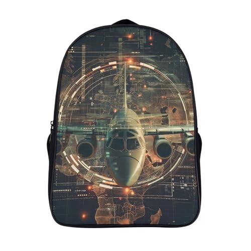 Bolso del cabrito con diseño de avión ideal como regalo de la vuelta al cole
