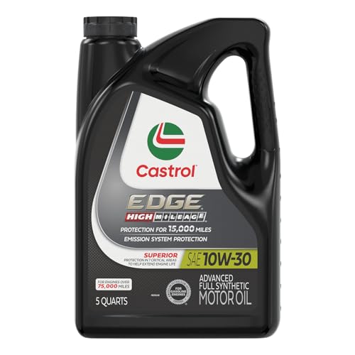 Castrol EDGE High Mileage 10W-30 Advanced Full Synthetic Mot...
