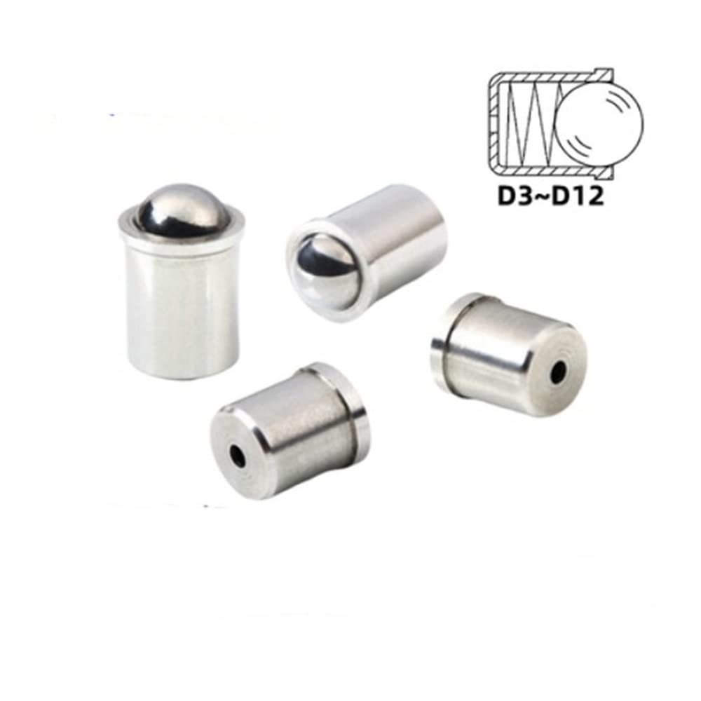 10 Szt./Partia 2/3/4/5/6/8/10 Mm 304 Stal Nierdzewna Tłok Kulowy Wciskany Tłoki Kulowe/2Mm * 3