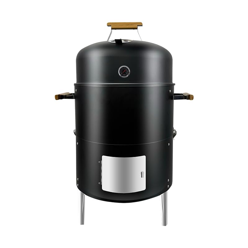 17123in1bbqsmokergrillbuiltinthermometerairventandaccessdoorsmultilayermeatsmokergrillwith3bamboohandlesideaforpartiesbackyardbbq Urban Country Home Decor 17 12 3 in 1 bbq smoker grill built in thermometer air vent and access doors multi layer meat smoker grill with 3 bamboo handles idea for parties backyard bbq urban country home decor