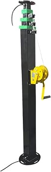 3/9MTelescopic Hand Crank Manual Winch Mast for Vehicle Mounted Camera Or Antenna Outdoor Lighting