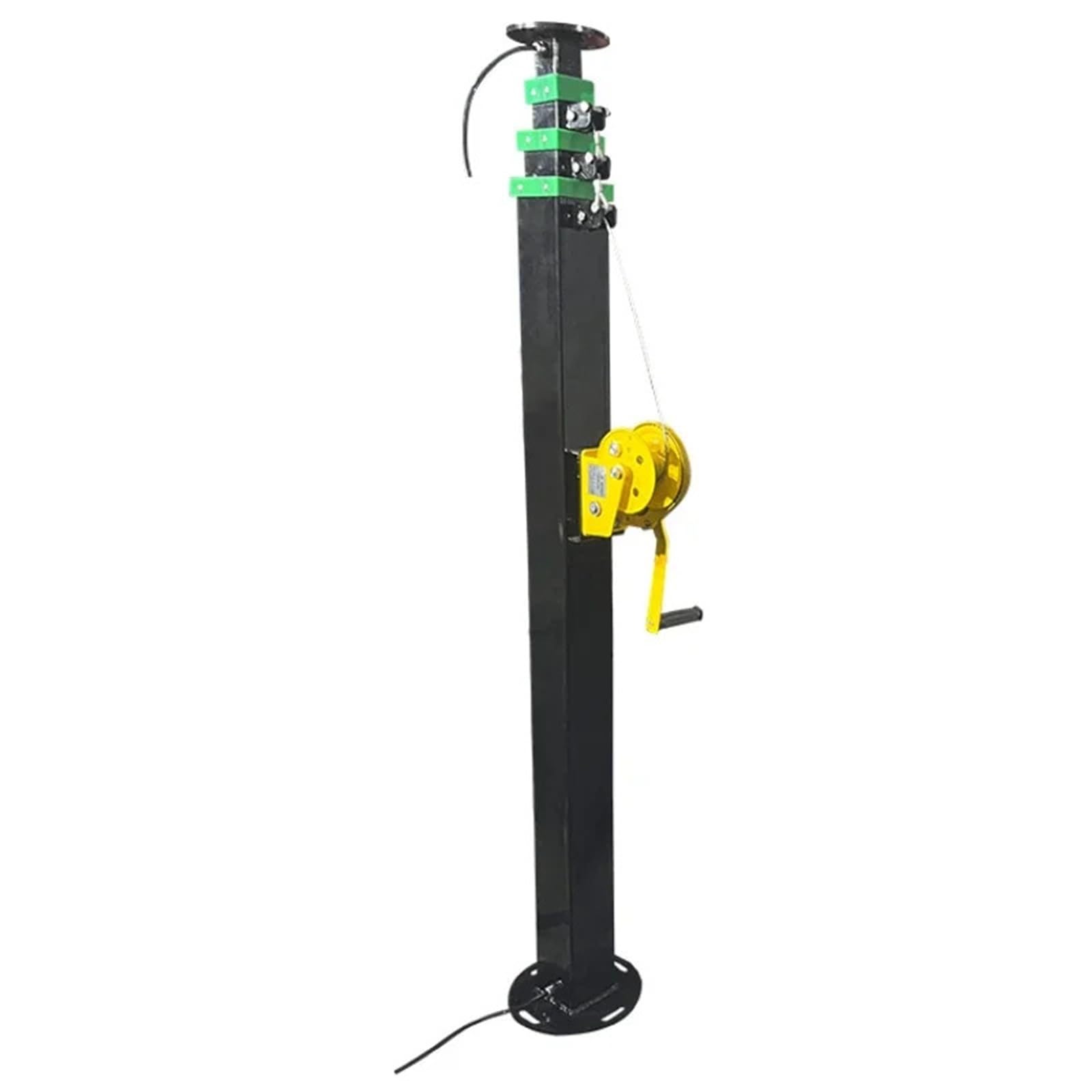 Weigexieo 1Pcs 3M 9M Hand Crank Winch Telescopic Mast For Vehicle Mount Camera Communication Antenna