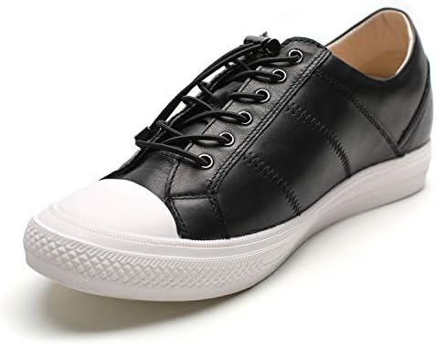 CHAMARIPA Men’s Invisible Height Increasing Elevator Shoes-Sneakers Genuine Leather Casual Shoes-2.36 Inches Taller H81C89K013D