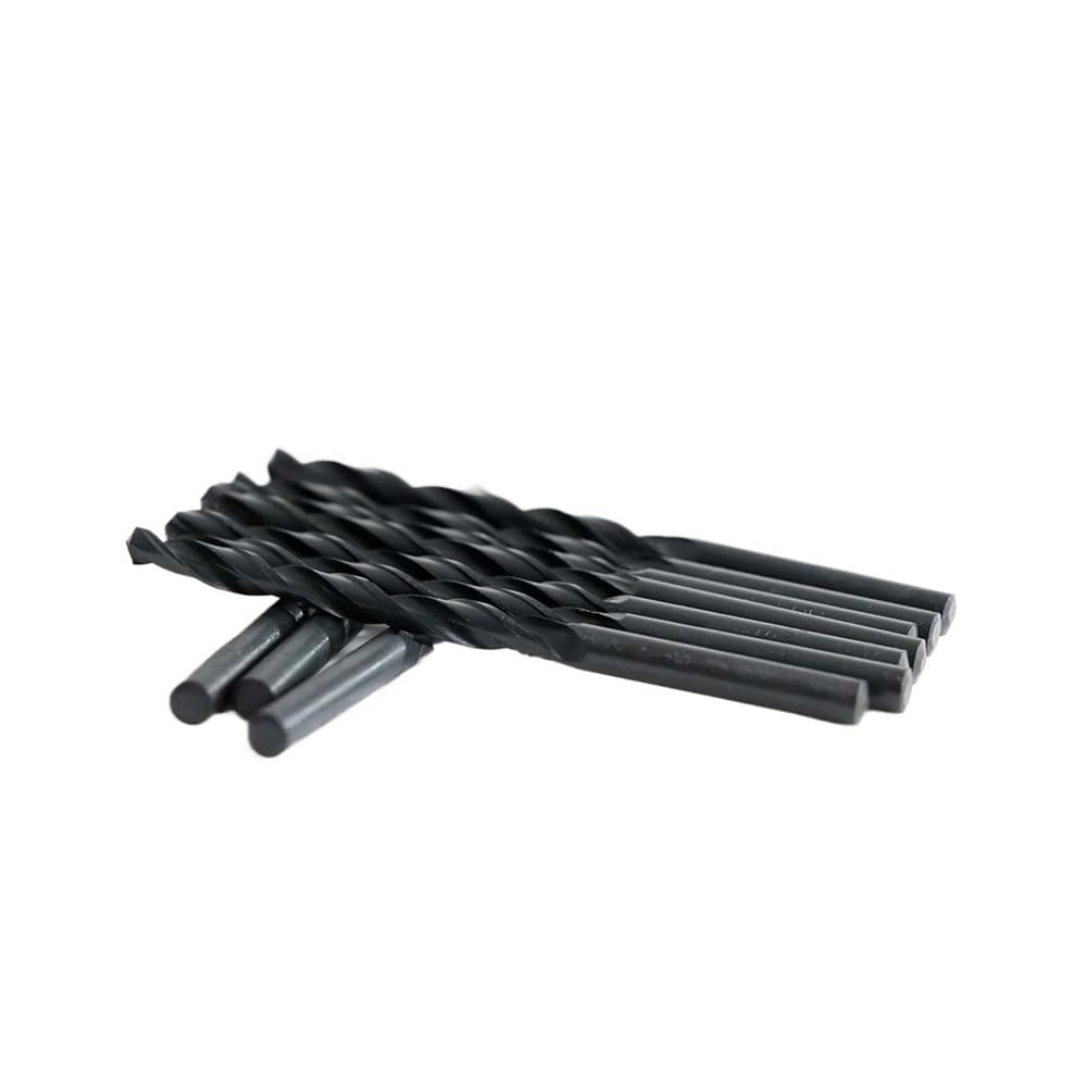 Lot de 5/10 forets hélicoïdaux en acier rapide de 1 à 10 mm, forets hélicoïdaux HSS, outil de poinçonnage for métaux, outils de travail du bois(10PCS,6mm)