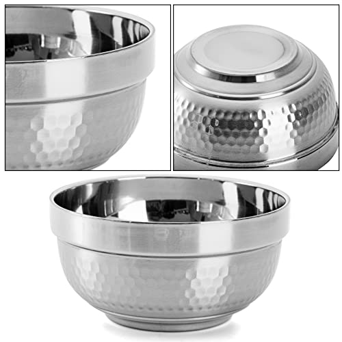 Zenfun Z-STAINLESSSTEELBOWL-17OZ-6P 6 Pack 304(18/8) Stainless Steel Bowls 5 Inch Snack Bowls, 17 Oz Soup Bowls Lightweight Salad Bowls Double-Walled Insulated Bowls thumb #2