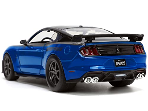 Jada Toys Big Time Muscle 1:24 2020 Ford Mustang Shelby Gt500 Blue/Black #TOP4