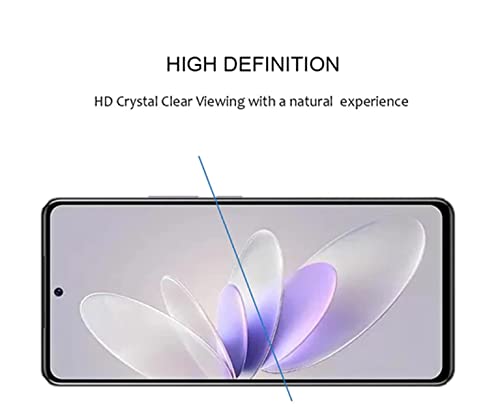 Image of ZARALA Tempered Glass Screen Protector Compatible for Vivo V27E 5G (Black) with Edge to Edge Coverage and Easy Installation kit (Vivo V27E)