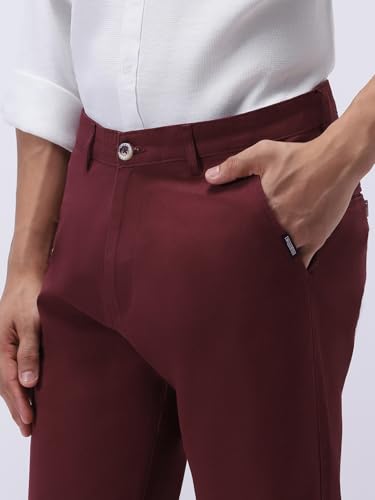Image of Urbano Fashion Men's Regular Fit Mid Rise Cotton Casual Chinos Trousers Stretch