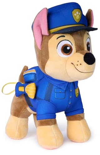 PAW PATROL - Search & Rescue: 25 cm Chase Plüsch in Search & Rescue Uniform mit Zubehör Spielzeug für Kinder ab 3 Jahren