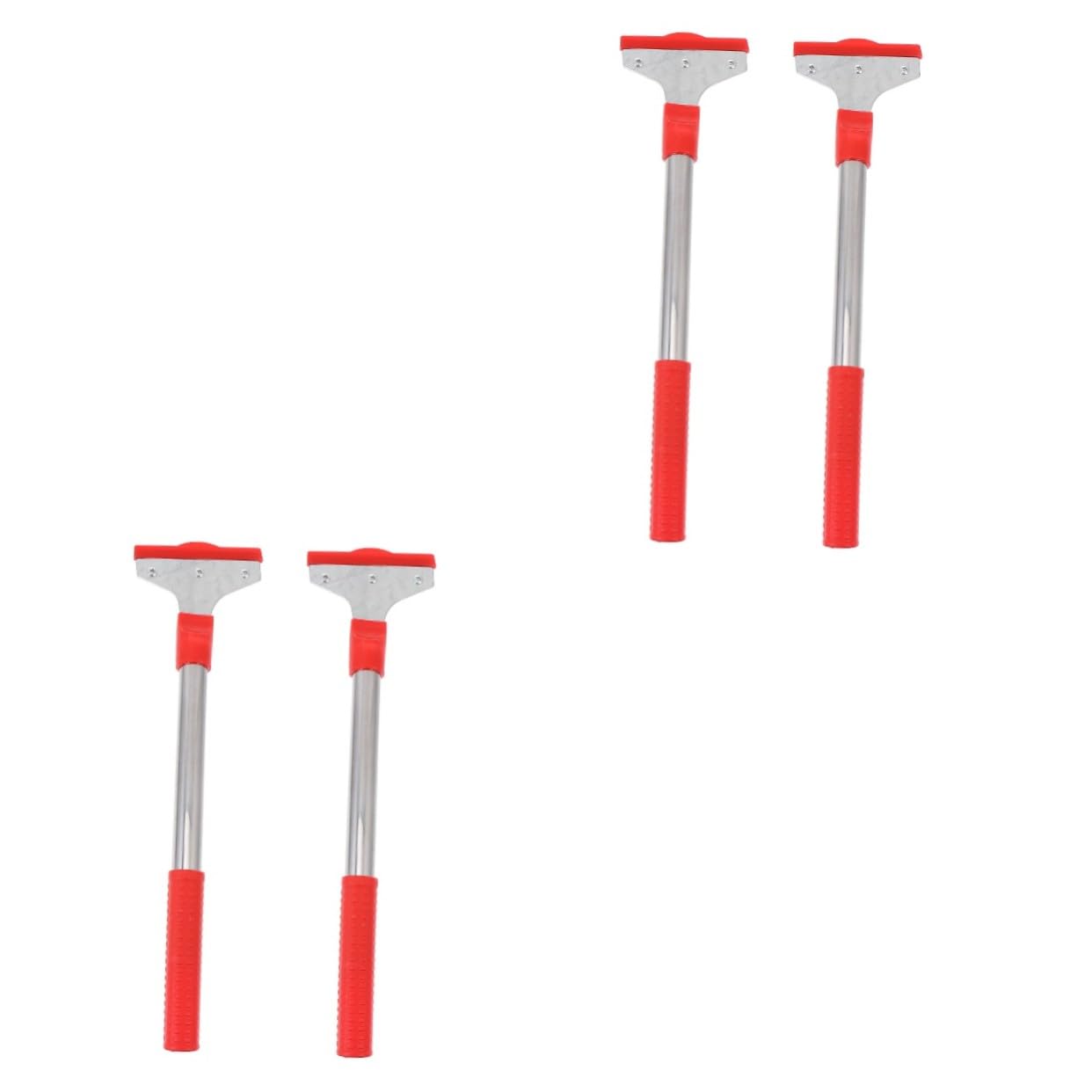 4 Piezas Limpiadores Multifunción para de Azulejos con Mango Ergonómico Antideslizante Raspadores Resistentes para Eliminar Pegatinas Adhesivos y Pintura Herramientas de Limpieza