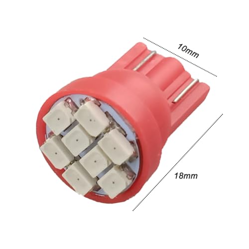 Kit 5x Bombillas LED T10 Panel Instrumentos Rojo miniatura 3