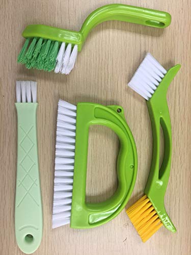 siismi 5 en 1 Cepillo de Limpieza de Ranura de Ranura, Limpieza Profunda para Baño y Cocina, Cepillo de Limpieza para Lechada, para Obturador/Aire Acondicionado/Teclado