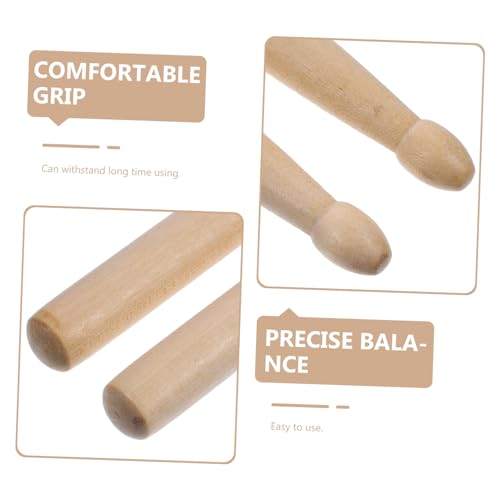 Set de 6 pares de baquetas de arce para principiantes miniatura 6
