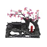 Fabrication artisanale de qualité : chaque modèle de maisonnette miniature en résine est unique et détaillé, ce qui garantit que votre décoration de pavillon d’aquarium se distingue comme un véritable accessoire artistique pour aquarium, une figurine de maison miniature ou un ornement pour aquarium