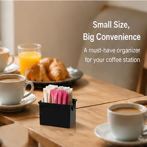 BinaryABC 4pcs Plastic Tea Bag Organizer Sugar Packet Holder and Drink Packet Dispenser for Coffee Bar Sweetener Packet Holder Storage Case for Kitchen Office Home Use - image 3