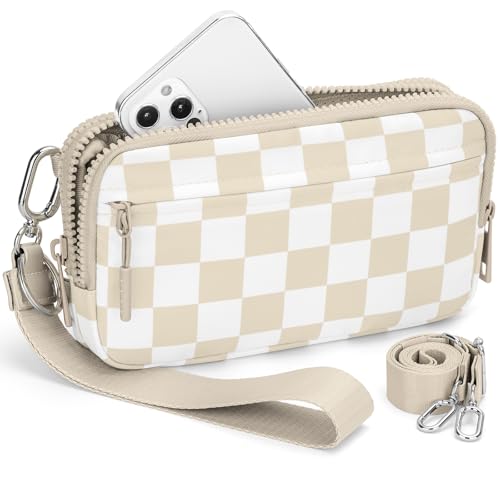 BIAOTIE Wristlet Wallets for Women, Small Crossbody Purses Travel Pouch Phone Nylon Wrist Wallet Shoulder Purse