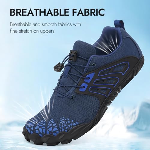Image of ATHMILE Water Shoes for Women Men River Aqua Shoes Barefoot Sport Quick-Dry Adult Swim Shoes for Beach Lake Pool Hiking Surfing Kayaking Camping Size | Quick Dry Non-Slip Wide Toe Box Shoes for River Kayak Fishing Lake Cruise Vacation Outdoor Water Activities