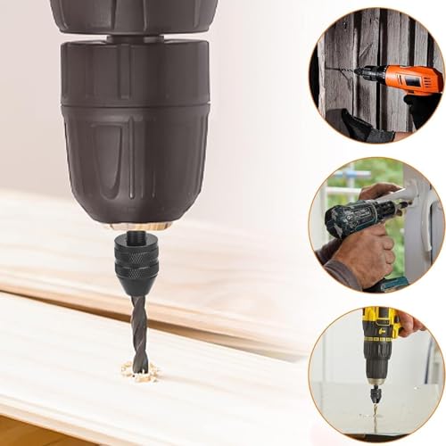 Strumento Di Conversione Per Mandrino Senza Chiave, 2 Pezzi, Adattatore Per Mandrino Esagonale, Convertitore A Cambio Rapido Per Micro Punte Da Trapano, Mandrino A Perno - 4