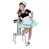 50s Favorite Girls Car Hop Costume, Medium