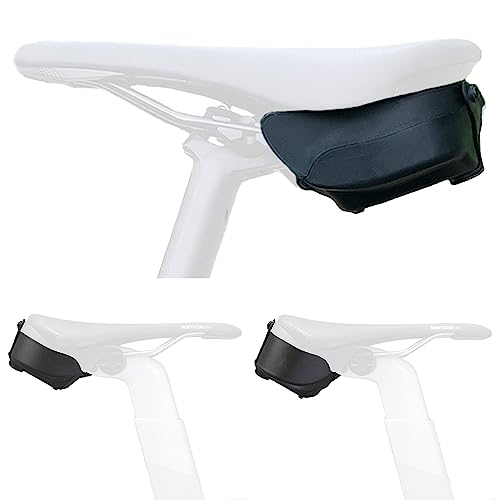 Aeroclam P2 Product Bundle, Aeroclam P2 Small - Medium Lower Section - Large Lower Section, Seat Bag Cycling Bike Saddle Bag Compact Under Seat Hard Shell Waterproof Aerodynamic for Mountain Road Bike Flat Top