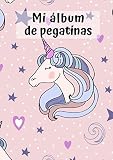  Mi álbum de pegatinas: Unicornio 4  30 Páginas  en Blanco  Sin Papel de Silicona  Idea de Regalo