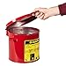 Justrite 2 Gallon Galvanized Steel Countertop Oily Waste Can, 9