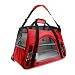 Paws & Pals Airline Approved Pet Carrier - Soft-Sided Carriers for Small Medium Cats and Dogs Air-Plane Travel On-Board Under Seat Carrying Bag with Fleece Bolster Bed for Kitten Cat Puppy Dog Taxi