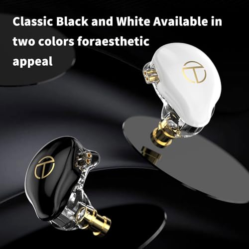 Image of HiFiGo TRN ST7 2DD+5BA Hybrid in-Ear Monitor Earphones, HiFi IEMs Detachable Wired Earbuds with 2 Dynamic Drivers and 5 Balanced Armature Units (Type-C, Black with Mic)