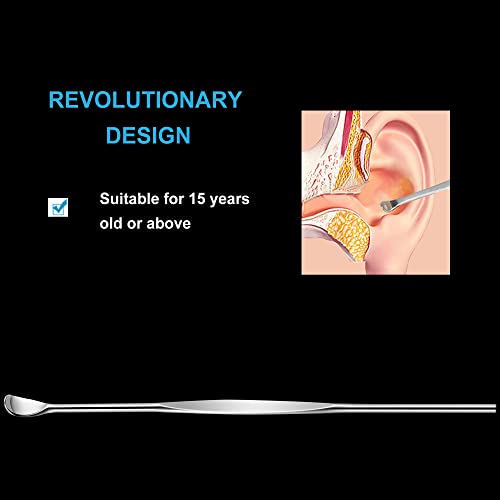 10 Pack - Stainless Steel Ear Spoon Portable Ear Pick Earwax Cleaning Tools Removal Ear Cleaner Spoon Ear Clean Tool #TOP5