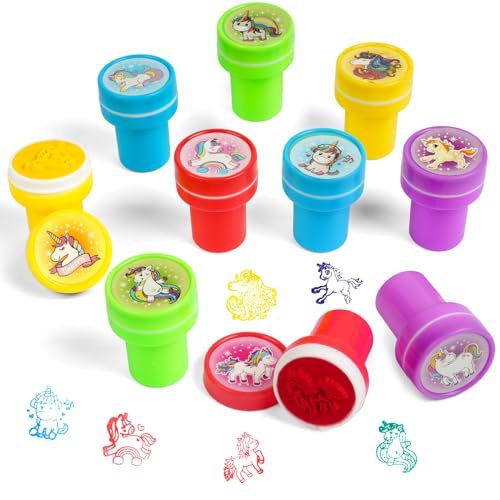 OSDUE 10Pz Timbri bambinii, Cartoni Animati Kit Set di Strumenti