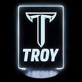 Troy University Acrylic LED Night Light with Remote and USB Plug in Officially Licensed Single