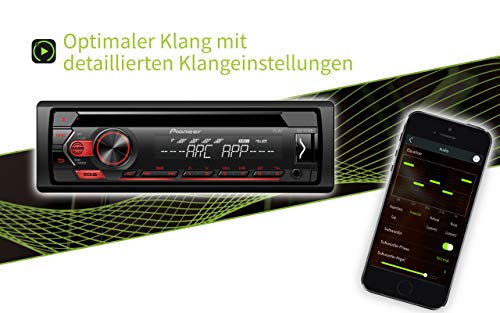 Pioneer DEH-S120UB, red, Single Din - Image 2