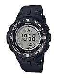 Casio Men's Pro Trek Quartz Watch with Resin Strap, Black, 23 (Model: PRG-330-1CR)