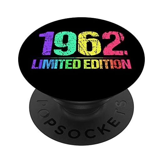 Cumpleaños Vintage 1962 Edición Limitada - 1962 PopSockets PopGrip Intercambiable