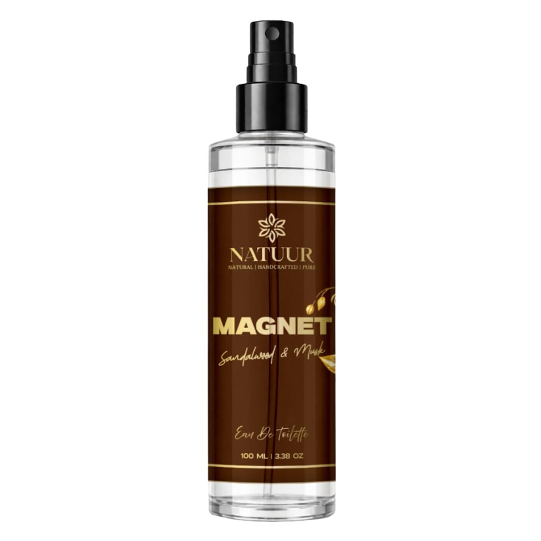 NATUUR Magnet Eau De Toilette for Men | Sandalwood & Musk Fragrance | Long Lasting Perfume Spray for Men | Fresh Daily Wear Scent | 100 ml-image-48