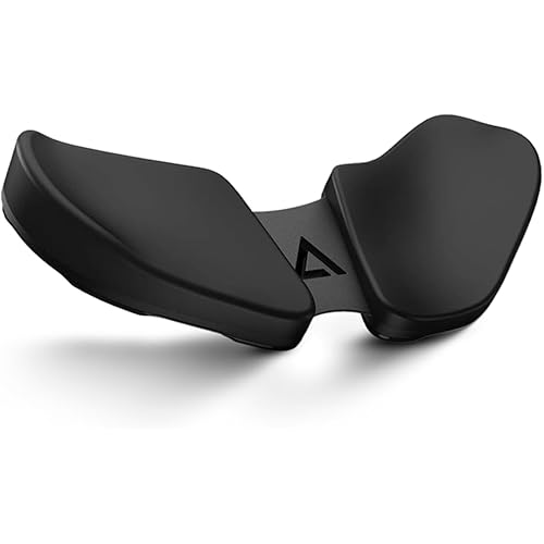 DELTAHUB Carpio 2.0 - Right-Handed Truly Ergonomic Wrist Rest for Mouse, Carpal Tunnel Support, Pain Relief, Anti-Fatigue, Easy Glide, Sleek, Office, Computer, Laptop, Gaming - Large, Black